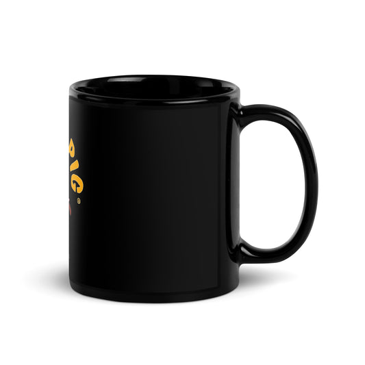 Official Georgia Pig Black Glossy Mug