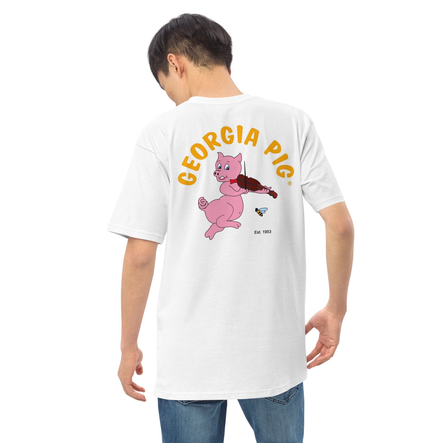 Official Georgia Pig Men’s Premium Heavyweight Tee