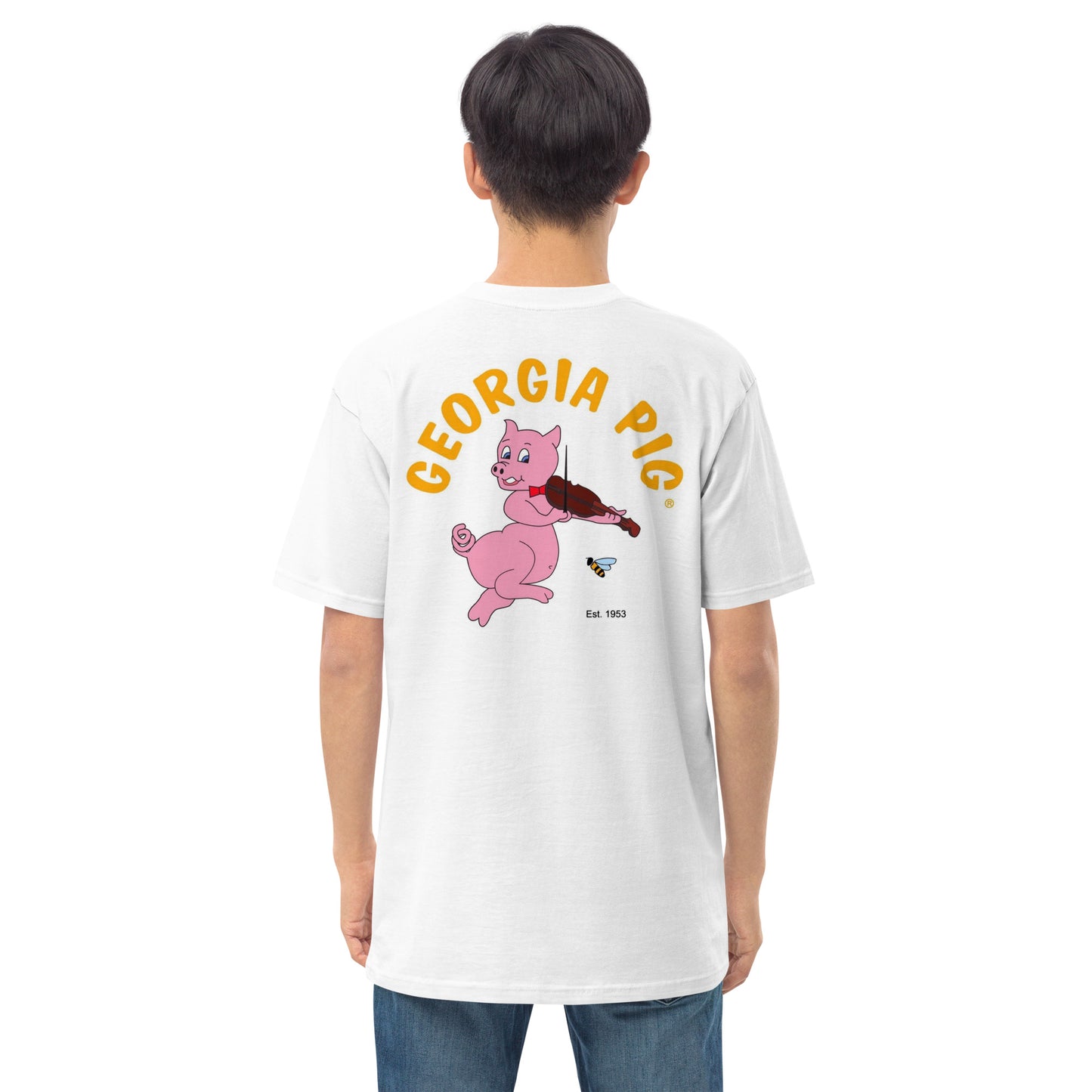 Official Georgia Pig Men’s Premium Heavyweight Tee